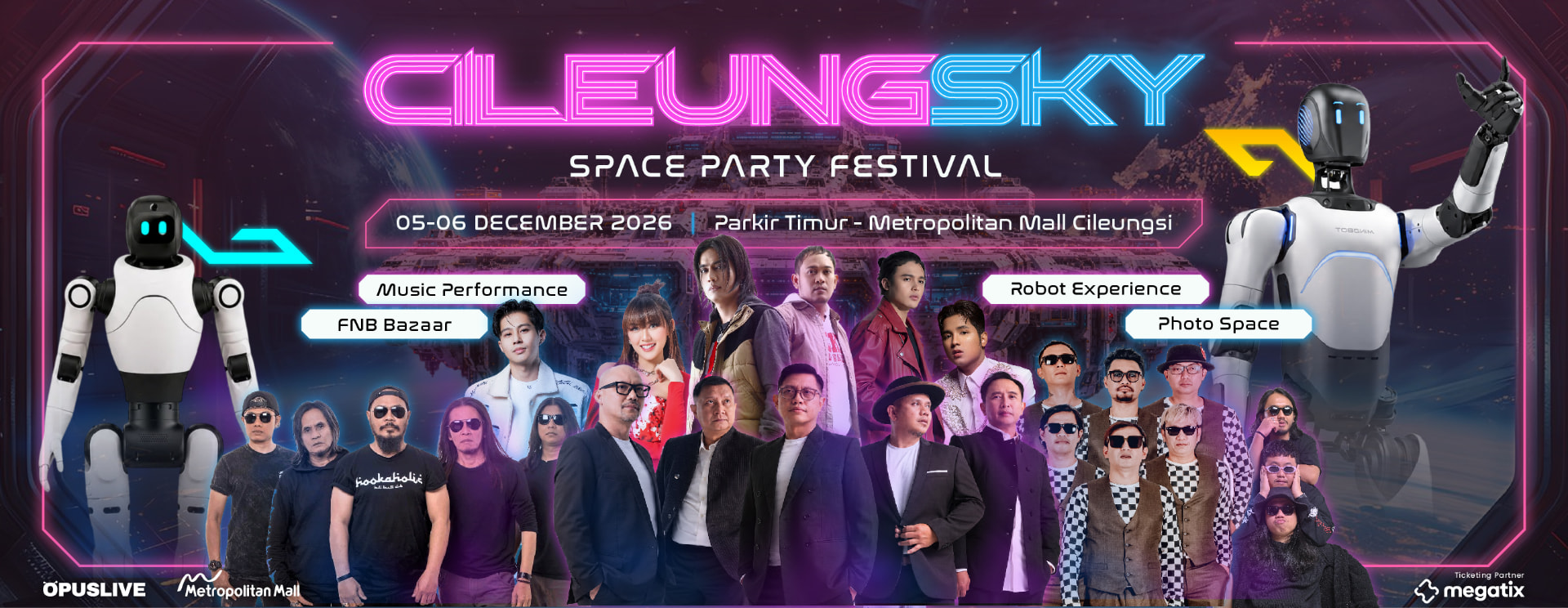 CILEUNGSKY Space Party Festival official key visual with the festival lineup